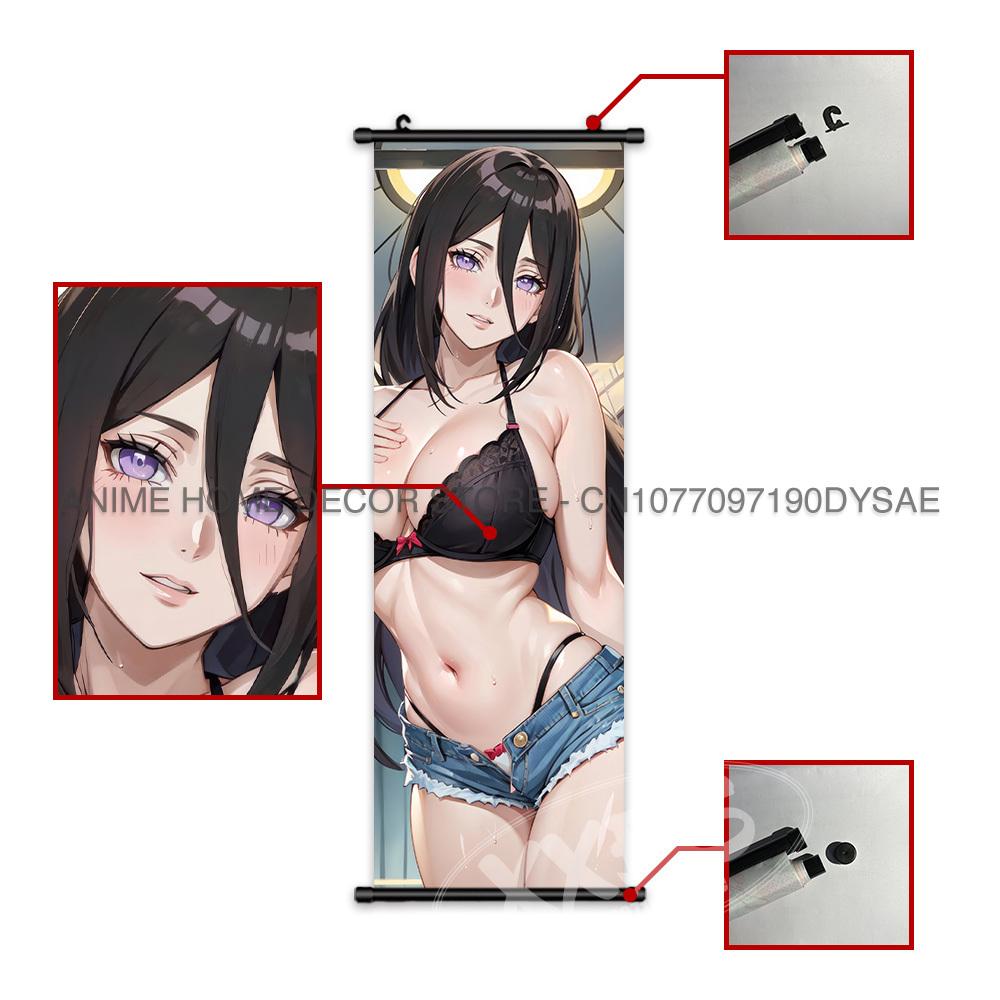 Naruto Konan Posters Sexy Anime Hyuuga Hinata Home Decor Haruno Sakura Decorative Scrolls Picture Yamanaka Ino Hanging Paintings