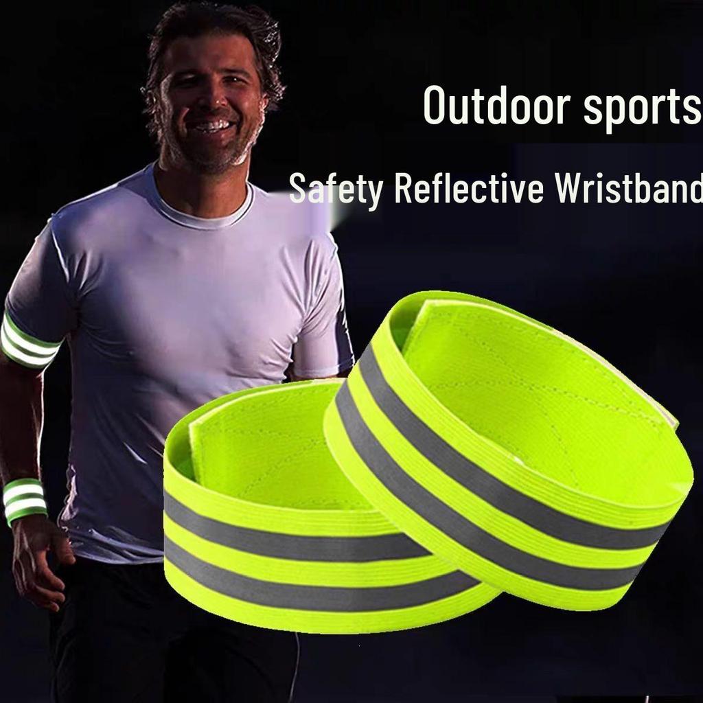 Reflective Elastic Bands: Cycling & Running Safety Armbands and Leg Ties