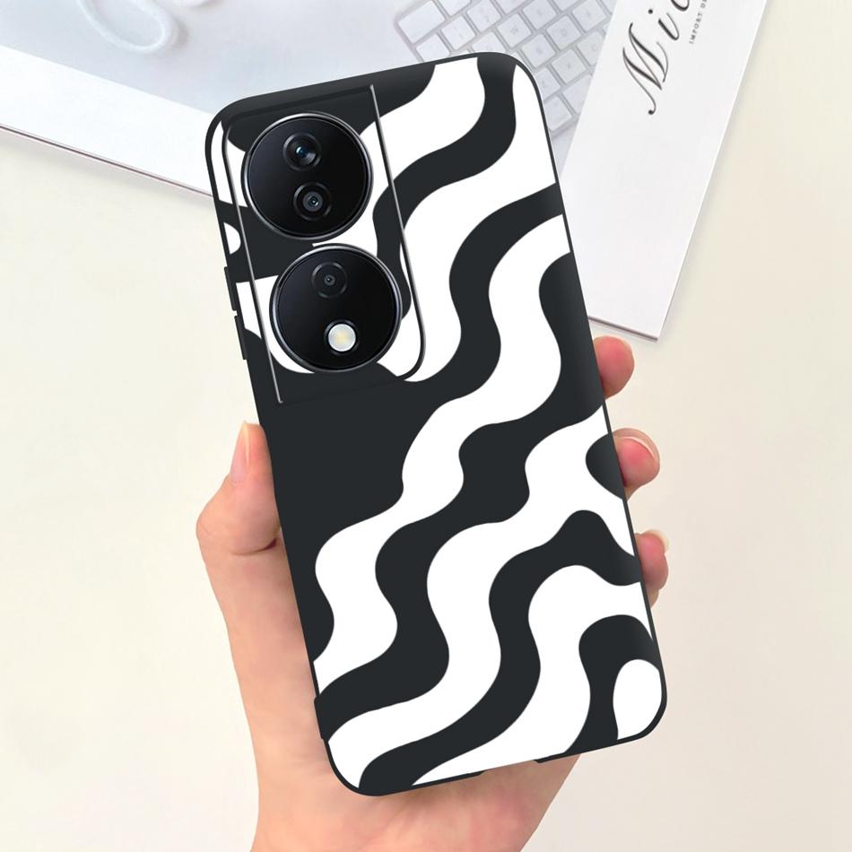 Cool Fashion Moon Printed Case For Honor X7b Candy Color Soft Silicon TPU Shockproof Phone Cases For HonorX7b X 7B 4G CLK-LX2