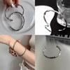 Chic Titanium Steel Bamboo Bracelet With Electroplating For Long-lasting Shine