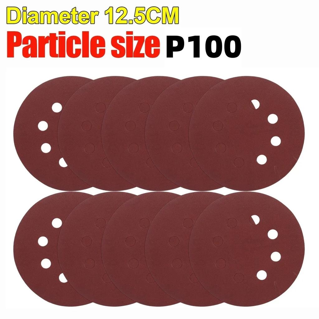 Universal 8 Hole Sanding Discs 125mm Sandpaper for Metal Wood Glass Sander Polishing Pads Home Abrasive Tools 40~3000 Grit