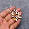 Citrine Gemstone : 925 Sterling Silver Handmade Long Earring's Jewelry