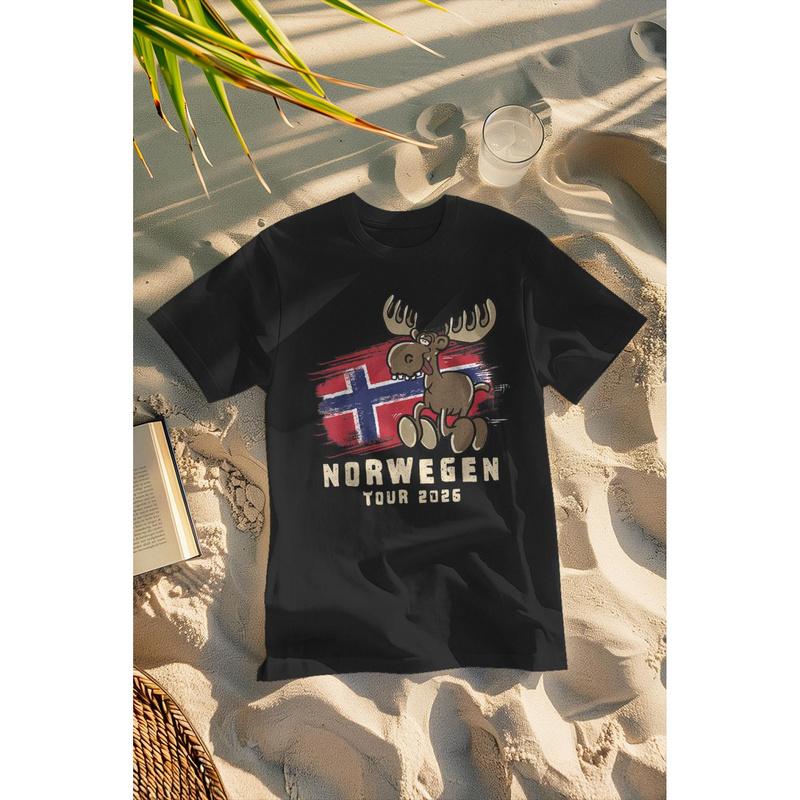 Norway Tour 2026- Elk T- Shirt Tee Unisex Man Gift Ed Boy
