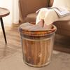 Wood/Brown Footbath Bucket,Wooden Footbath Bucket 40*40cm for Home,Health Clubs