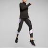 Puma Run Micro Fleece 1/2 Zip Solid Color Casual Stand Collar Long Sleeve Sweatshirt Women Sweatshirt Black 524600-01