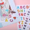 10 Sheets Stickers Cartoon English Alphabet Letters Number Stickers Educational For Student Aesthetic Stickers