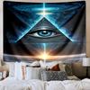 Eye Of Providence In Space Tapestry Room Decoration Wall Hanging for Living Room Bedroom, Dormitory, Birthday and Christmas Gifts