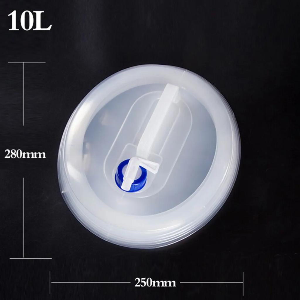 Collapsible Water Container 3/5/10/15L Outdoor Use Lightweight Roomy Foldable Water Pouch Outdoor Use bucket