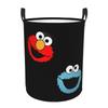 Custom Cookies Anime Laundry Basket Collapsible Large Capacity Clothing Storage Bin Monsters Cartoon Hamper