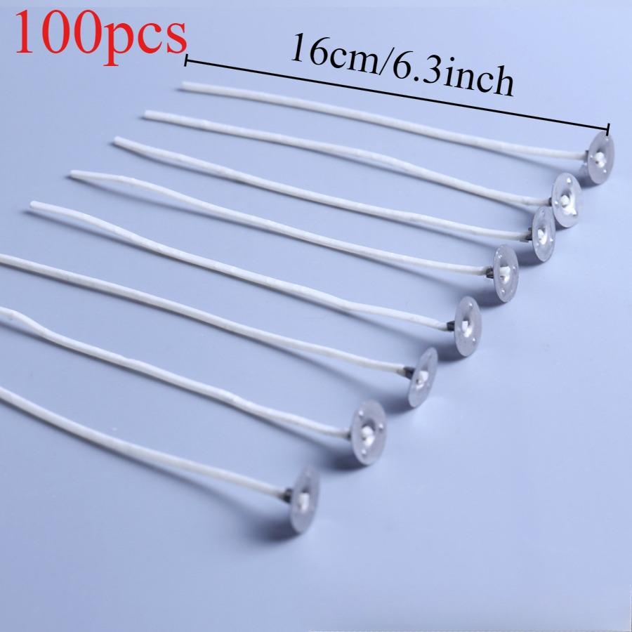 100 PCS/500 PCS 6.5-16cm Candle Wicks Smokeless Wax Pure Cotton Core For DIY Candle Making Pre-Waxed Wicks Party Supplies