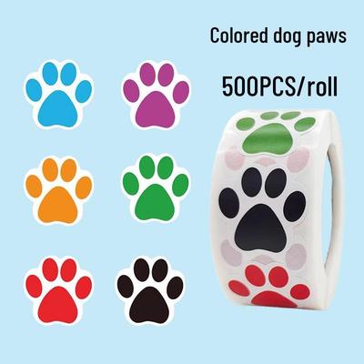 Self-Adhesive Pet Paw Wall Decals & Children's Toy Stickers