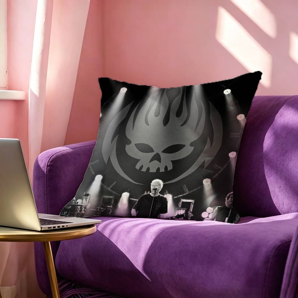 Punk Rock TThe OOffspring Photo Pillow Case Square DoubleSided Sofa Cushion Cover Bedroom Bedside Pillow