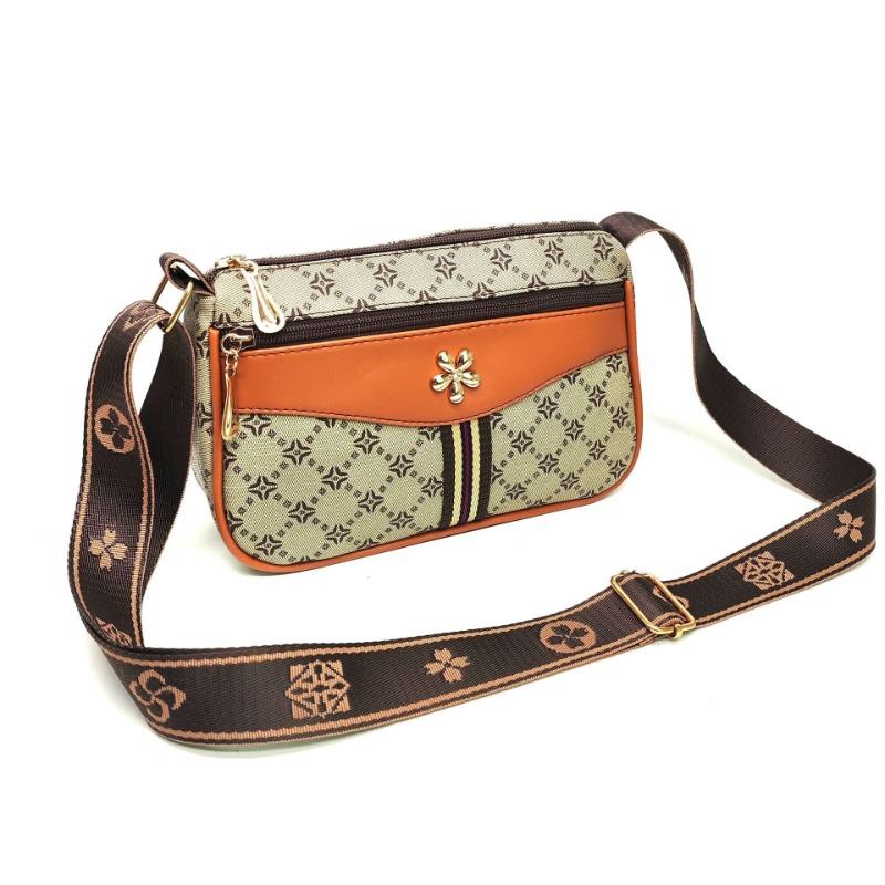 Women's bag new fashionable versatile high-end wide woven shoulder strap trend oblique span bag women