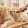 Stabile Hunde-Pflegekamm Ergonomischer Griff Hundehaar Entfilzbürste Für den Heimgebrauch
