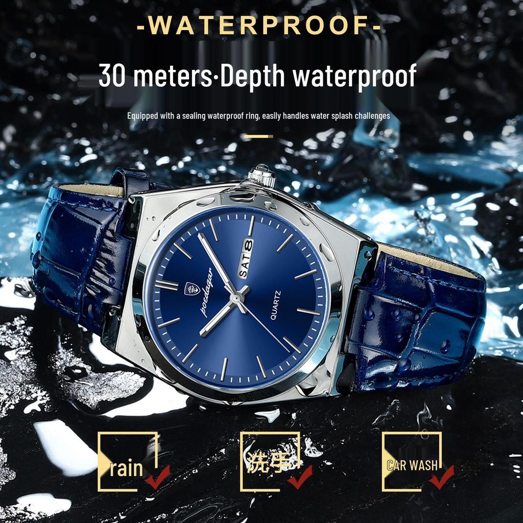 New Swiss Ultra-Thin Men’s Waterproof Casual Quartz Watch