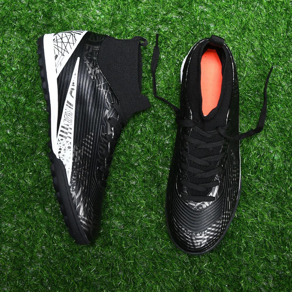 2024 Football Boots Long Spikes High Ankle Soccer Shoes FG Outdoor Grass Cleats Soccer Boots Training Sport Football Shoes