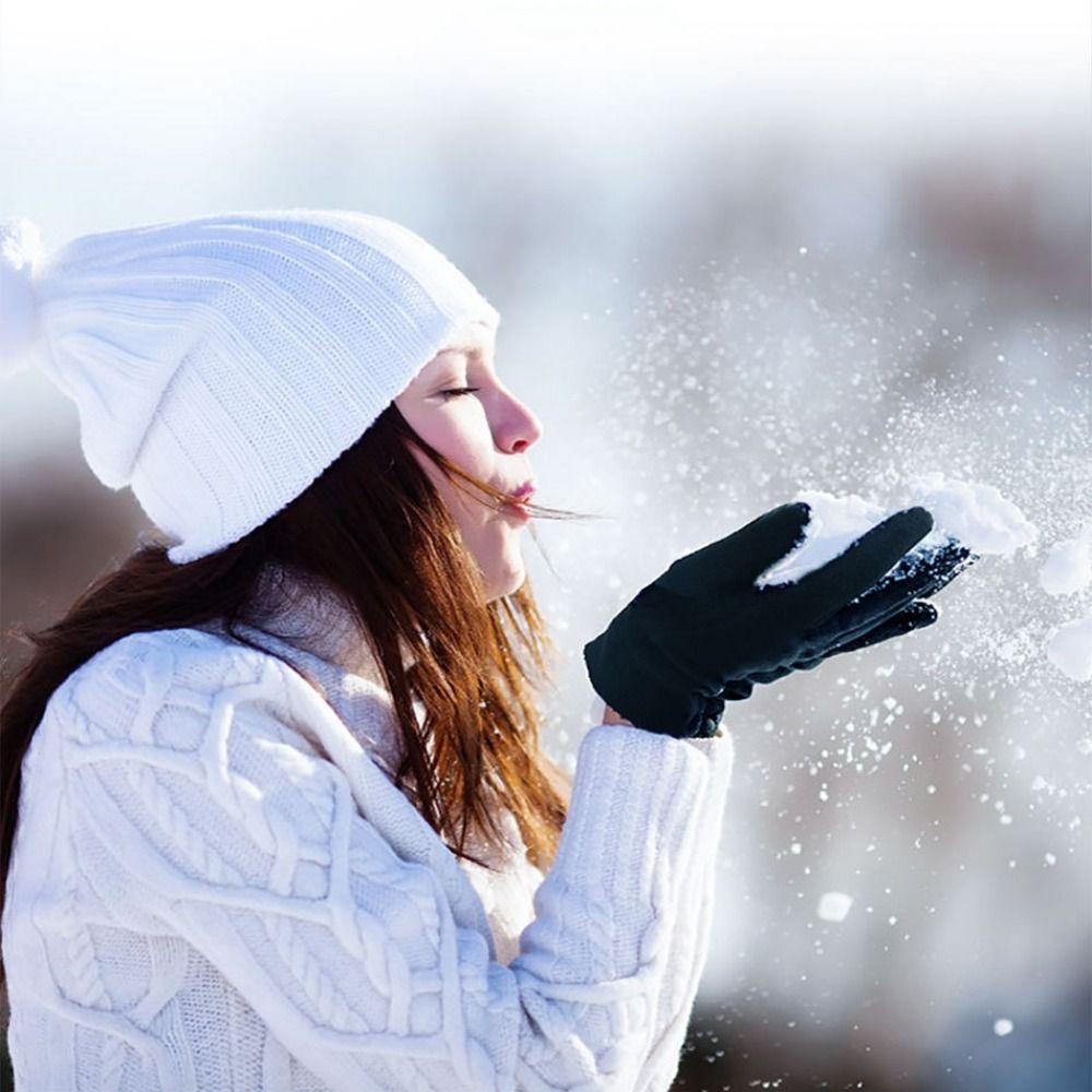 Warm Thin Fleece Gloves Five Finger Cycling Gloves Gift Full Finger Mittens  Men