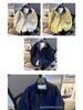Men's 2025 Spring/Autumn Plaid Two-Piece Color Block Stand Collar Jacket - College Style Versatile Outerwear