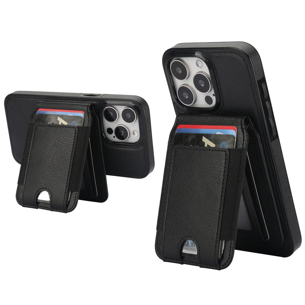 2-in-1 Detachable Card Leather Case for iPhone 16 Pro Max 17 Air 16 Pro 15 Plus 14 13 12 Wireless Charging Magnetic Wallet Cover