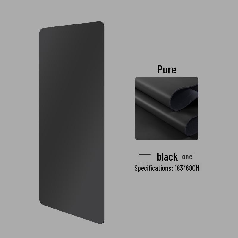 Non-Slip PU Natural Rubber Yoga Mat - Thick, Soundproof & Sweat-Absorbing for Men & Women