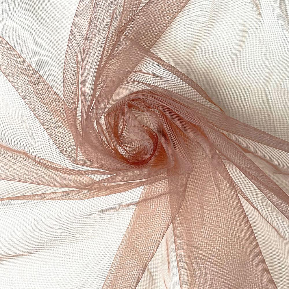 Nude Brown Tulle Fabric 1 Yard Luxury Soft Nylon Mesh for Pageant Dress Sewing Girl Birthday Tutu Skirt Embellishment Breathable