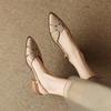 Leather Hollow Sandals Women's 2024 New Summer Fashion Breathable Versatile Bag Head Women's Shoes Hollow Leather Single Shoes