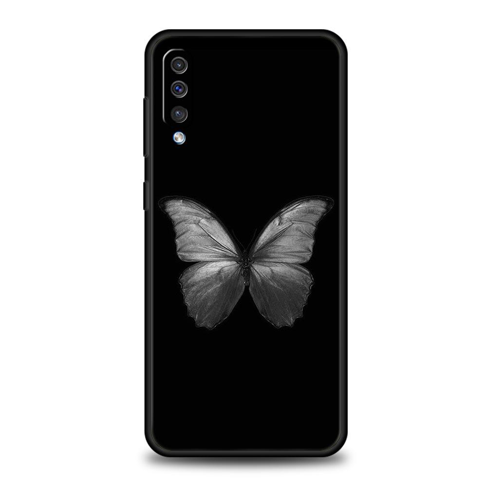 

Gothic Style Black Lip Phone Case For Samsung A54 A52 A24 A14 A50 A70 A40 A20S A20E A06 A12 A22 A34 A42 A32 5G A04s A16 Cover Samsung A16 5G