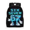 Funny 6 7 Meme Backpack  Funny Backpacks Boy Girl College Breathable High School Bags Design Rucksack