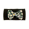 baby new children's hair accessories cute baby floral seamless wide headscarf nylon bow baby headband