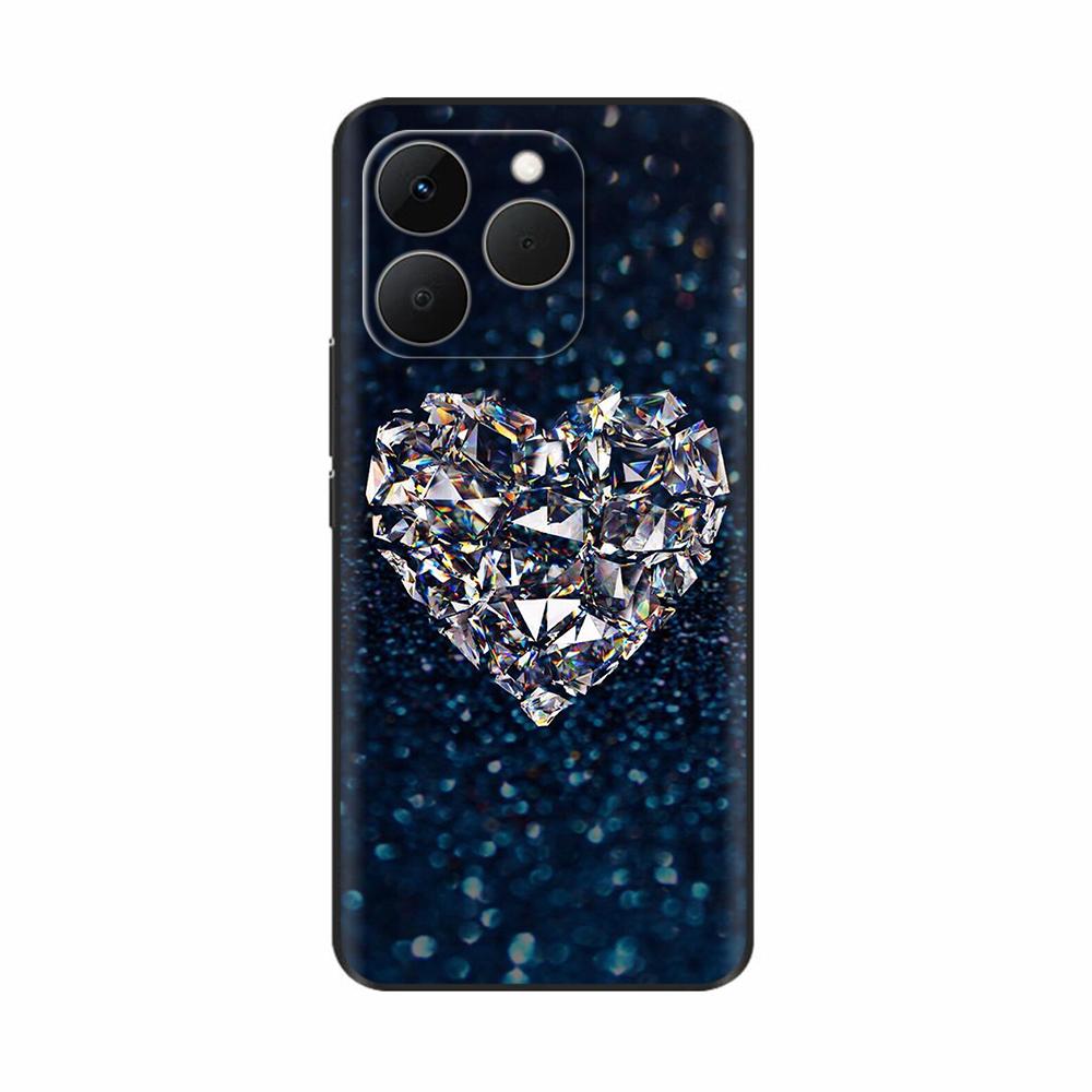 For Realme 15T 5G Case Soft Silicone Bumper Cartoon Flower Skull Painting Back Cover For Oppo Realme 15T 15 T Phone Cases Funda