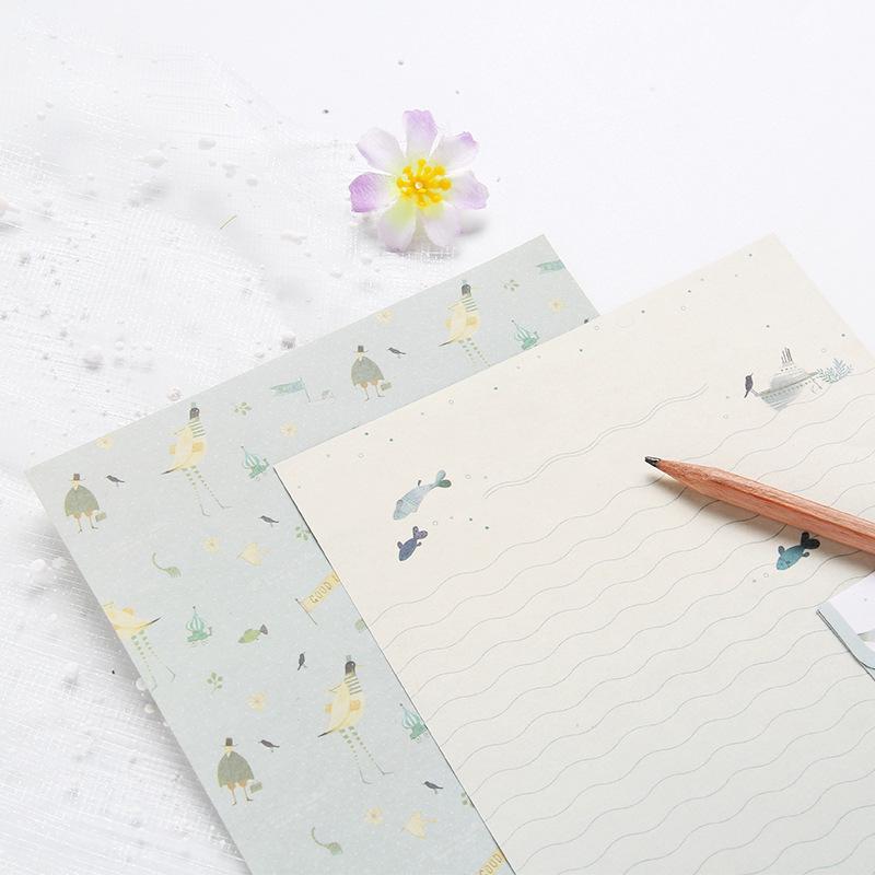 In-stock A5 Creative Chinese & Western Style Floral Letter Paper & Envelope Set