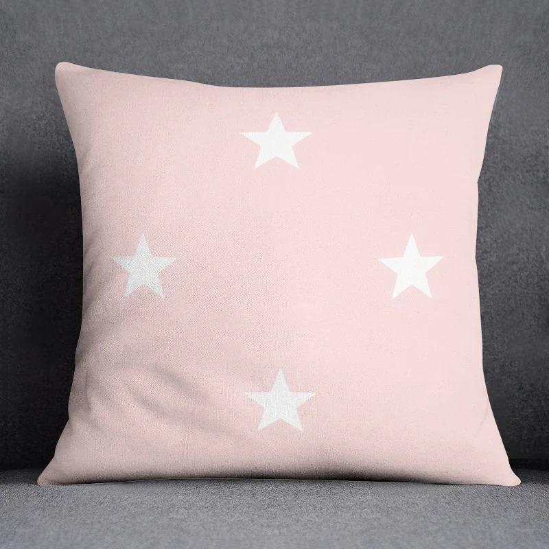 Pink Fresh Decorative Pillowcase Living Room Office Ornaments Home Pillowcase