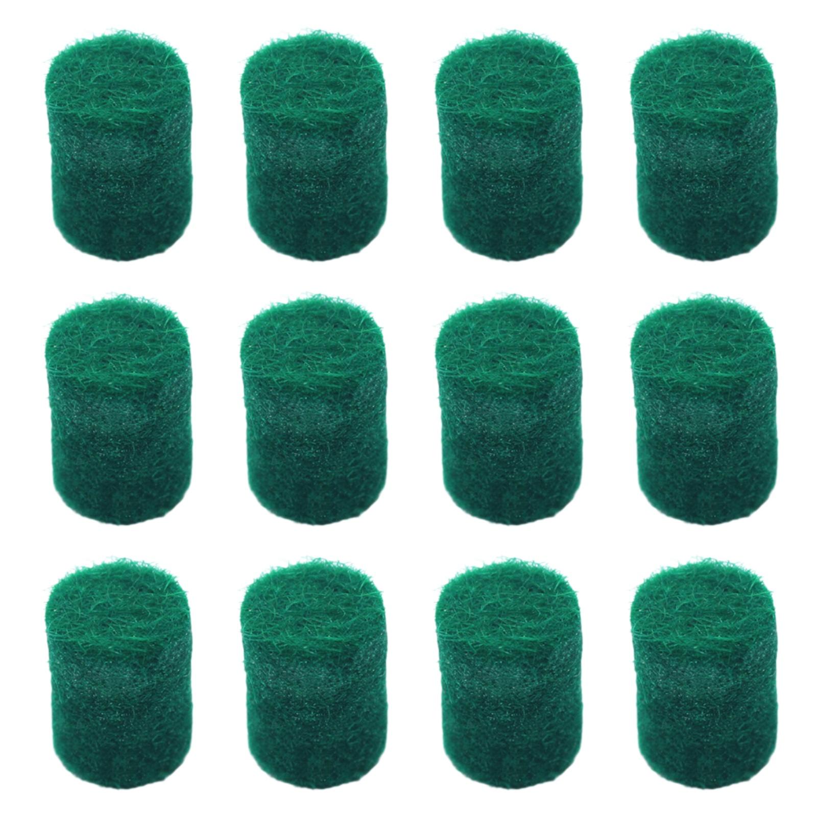 

12Pcs Saxophone Felt Pads Practical Convenient for Alto Treble and Tenor Sax зелёный