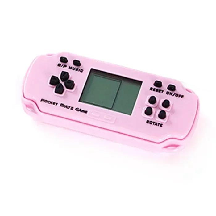 Portable Mini Pocket Classic Game Machine Keychain Ring Retro Nostalgic Video Handheld Game Console Built-in 26 Brick Games Toy