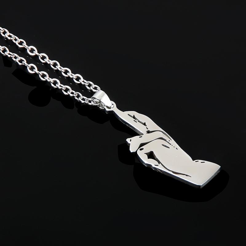 Cartoon  Anime Jujutsu Kaisen Necklace For Women Men Gojo Satoru Cute Cat Pendant Necklaces Jewelry Accessories Gifts