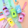 Pattern Coin Pocket Silicone Multifunctional Headphone Storage Bag Bucket Bag Key Chain Coin Purse
