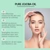 Organiczny olej jojoba 100 ml wegański ciało włosy twarz paznokcie nawilżacz dozownik ujędrniający olejek do ciała