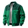 Men's Solid Color Pocket Zipper Jacket Men's Sports Large Size Casual Jacket