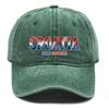Snapback Baseball Cap With "CROATIA" "IDEMO HRVATSKA" Flag Printed , Adjustable Snapback Baseball Cap Retro All-season Hip Hop Leisure Dad Hat