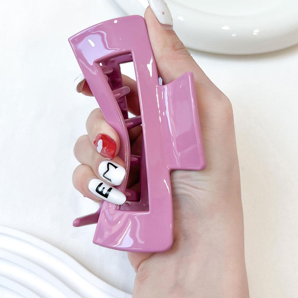 Flexible Soft Rubber Hair Claw Elegant Shark Clip Non-Slip Silicone Hair Accessories Korean Style Women's Fashion Hair Accessories