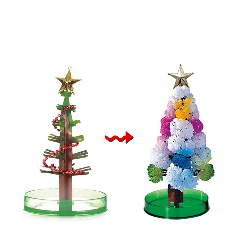 DIY Growing Tree Paper Sakura Crystal Trees Desktop Cherry Blossom Toys Handmade Christmas Tree Craft Kit Valentine's Day Gift
