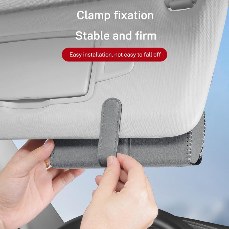 For VOLKSWAGEN VW Car Glasses Case Auto Sun Visor Glasses Clip Card Ticket Holder Multi-Function Holder For VW Volkswagen Golf P