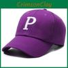 Embroidery Letters P Hat Women Uv Protection Shade Out Sun Protection Breathable