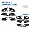 For BMW 1 2 3 4 X Series F20 F21 F22 F23 F30 F35 F34 F32 F33 F36 E84 I3 F87 M2 Rearview Mirror Cover Caps-Black Color