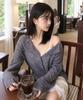 GENERALIDEA [Dahyeong Pick] Hairy Diamond Sheer Knit Pullover [Charcoal] / Gf3Lkp508