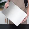 Planche à découper antibactérienne en titane et acier inoxydable - Résistante aux moisissures, planche à découper de cuisine de qualité médicale.