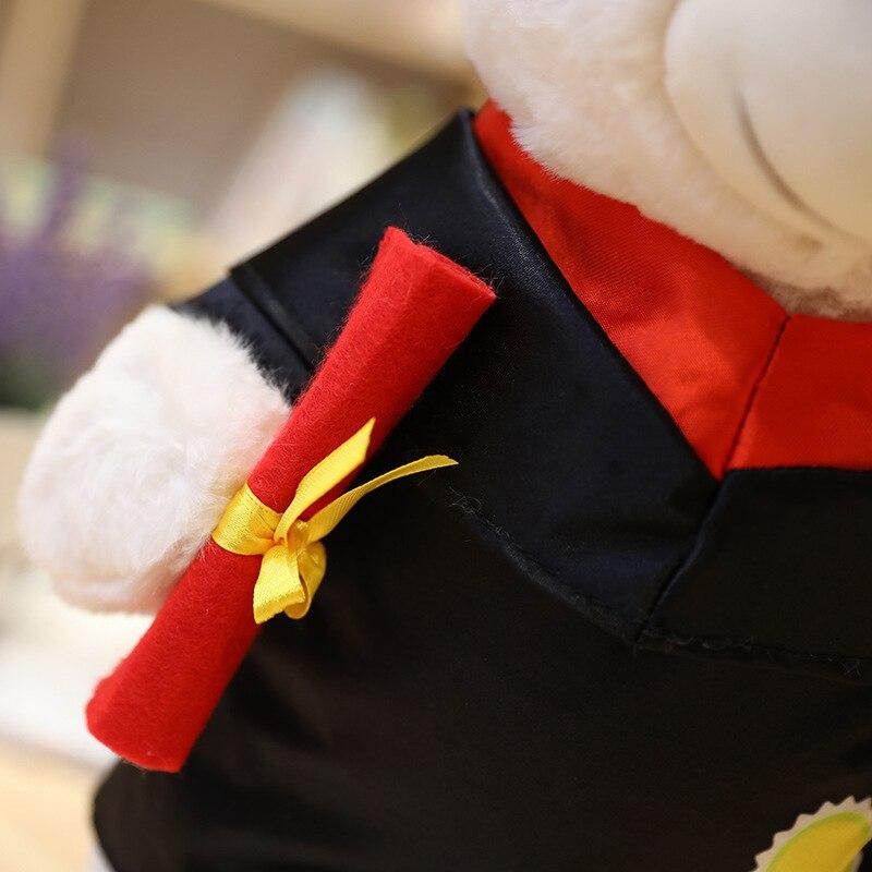 1pc 40cm Cute Stand Doctor Bear Plush Toy Stuffed Kawaii Animal Teddy Bear Doll For Kids Children High Quality Graduation Gift