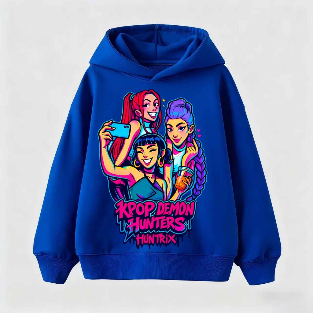 Children's Hoodie Kpop Demon Hunter Saja Boys Children-Hoodie Harajuku Boys Girls Pullover Tops