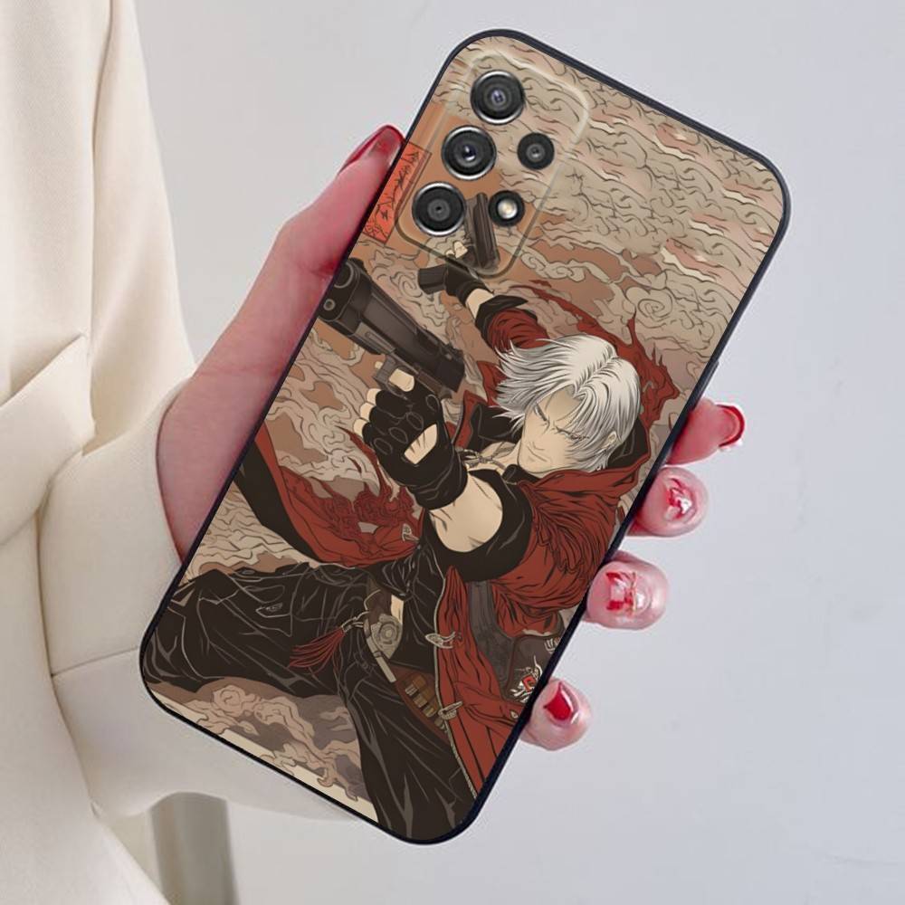 Dante D-Devil M-May Cry D-DMC2 Phone Case For Samsung S24,21,22,23,30,Ultra,20,Plus,Note,10,9,Black soft silicone case