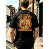 Men's Big Shenks Six Demon Bag T-Shirt - Retro Cult Comic Graphic Tee with Iconic Monster Faces & Mask Circle Print, Casual Round Neck Shirt Suitable